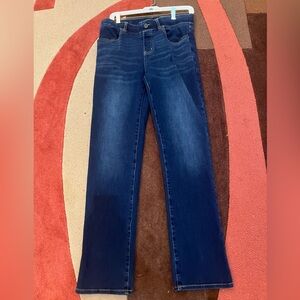 Straight-Leg 4-Pocket Betabrand Yoga
Denim (Dark Vintage Wash)